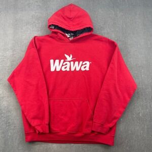 Wawa FPS Apparel Men XL Red Graphic Pullover Fleece Hoodie